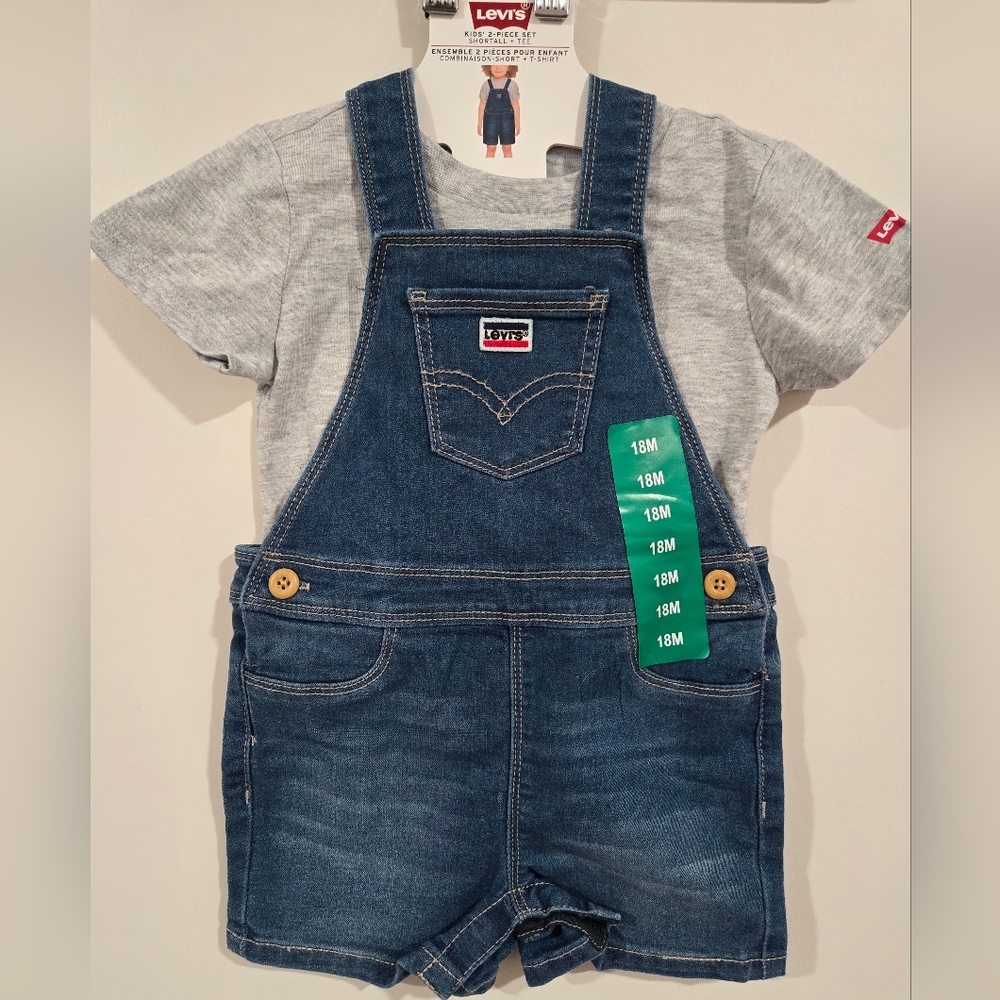 Levi's Blue Denim Overalls for Baby